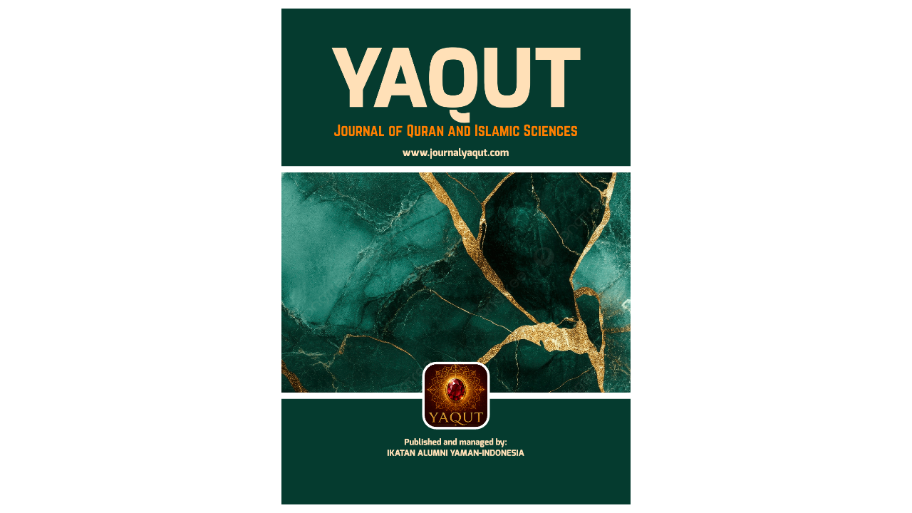 cover homepage YAQUT: Journal of Quran and Islamic Sciences
